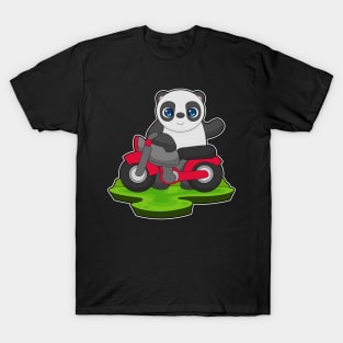 Panda Motorcycle T-Shirt